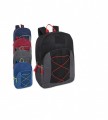Wholesale 17 Inch Bungee Backpack With Side Pocket - 5 Colors